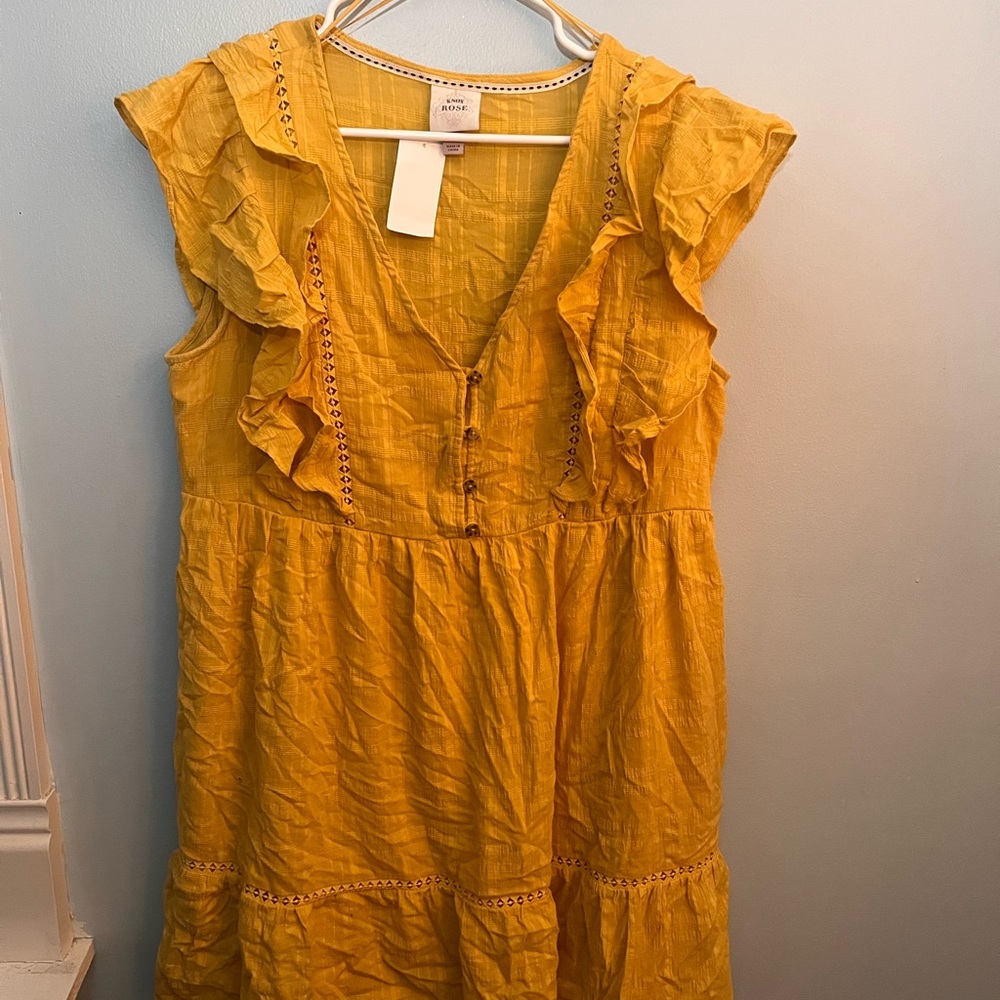 Knox Rose Yellow Ruffle Dress